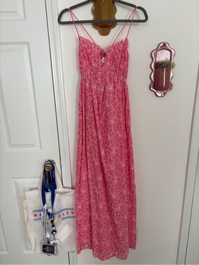 NWT Line & Dot Pink Floral Maxi Dress